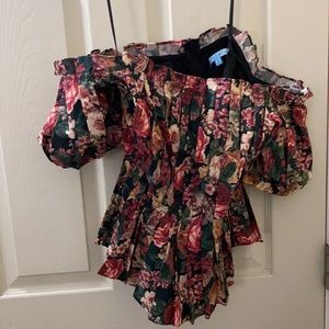 Off the shoulder ruffle top